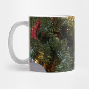 Red and White Christmas Ornaments Mug